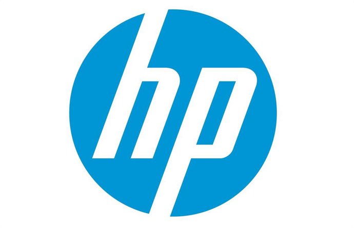Archivo - Logo de Hewlett-Packard (HP).