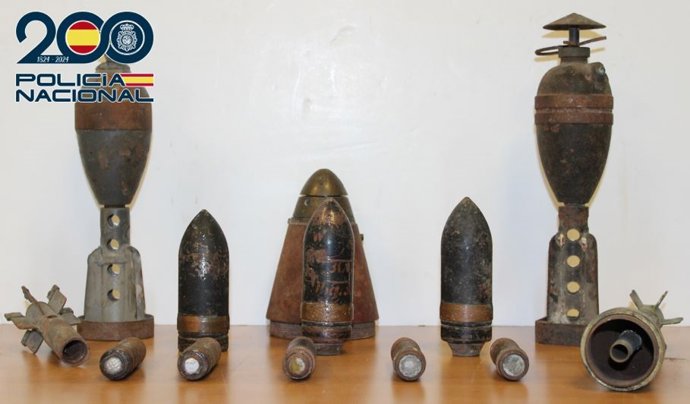 Artefactos neutralizados por la Policía Nacional