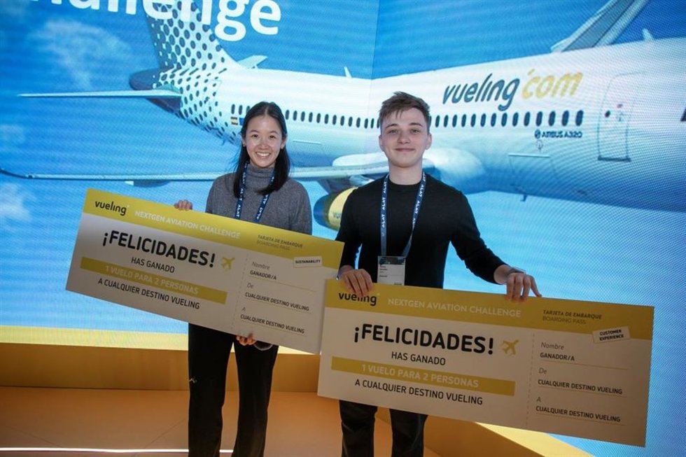 Los ganadores del NextGen Aviation Challenge de Vueling.