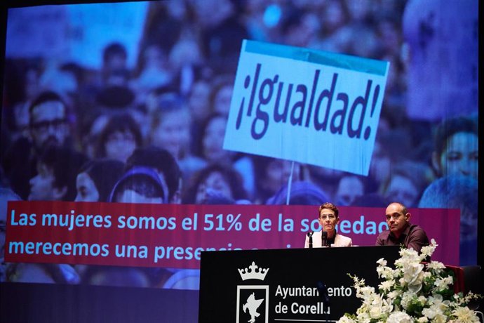 La presidenta Chivite en uno de los actos organizados con motivo del 8M