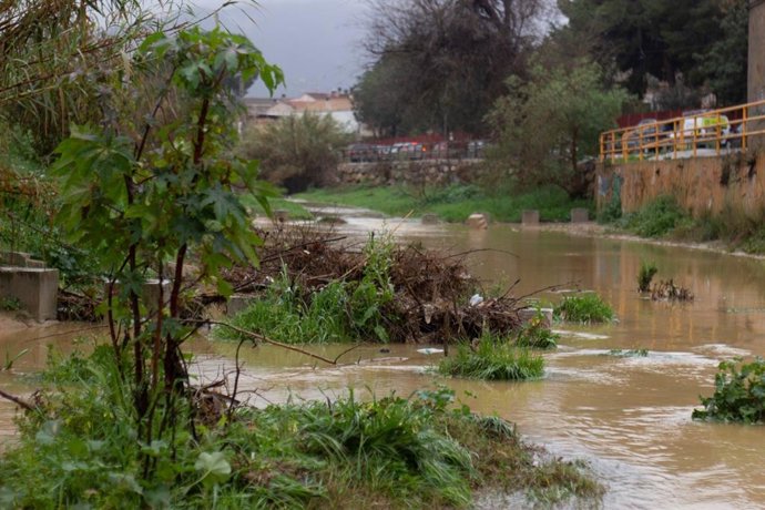 Imagen de la Rambla del Garruchal a su paso por la pedanía de Beniaján