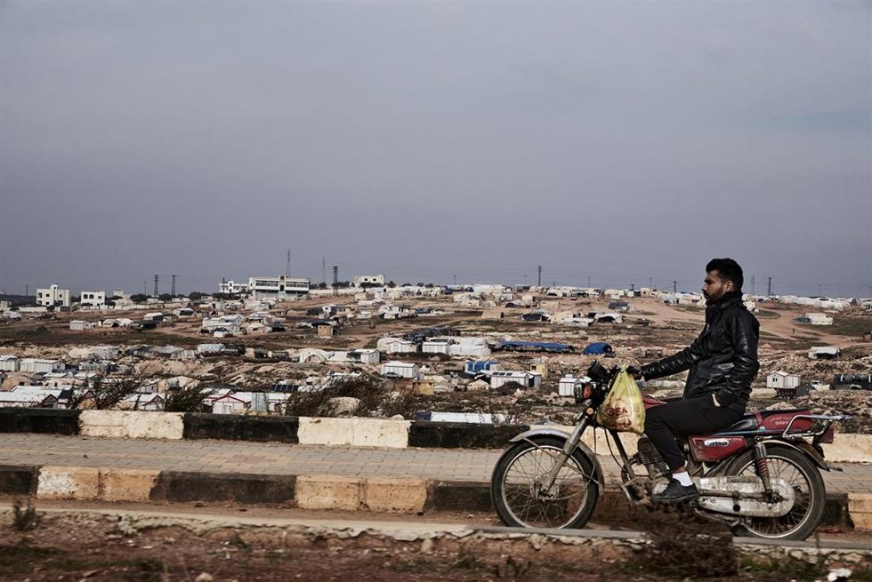 Archivo - Campo de desplazados a las afueras de Idlib, Siria