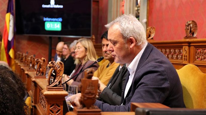 Archivo - El portavoz de MÉS per Mallorca en el Consell, Jaume Alzamora. Archivo.