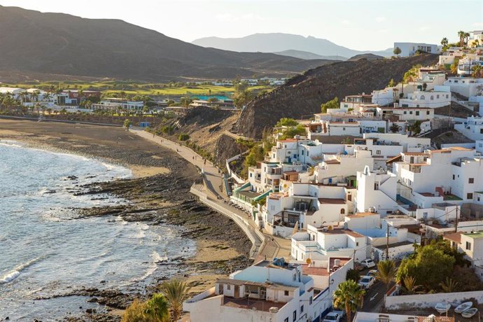 Desarrollo urbabístico en la costa de Fuerteventura