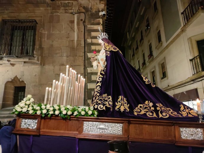 Archivo - Procesión del Silencio de Semana Santa en Oviedo 2024.