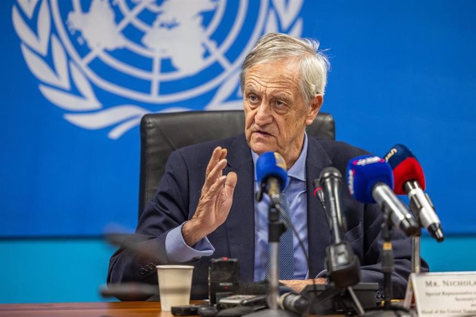 Archivo - El jefe de la misión de Naciones Unidas en Sudán del Sur (UNMISS), Nicholas Haysom