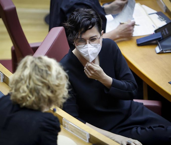 Archivo - La portavoz adjunta de Compromís, Aitana Mas.