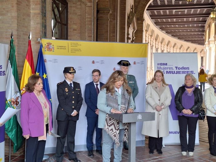 Acto del 8M en la Subdelegación