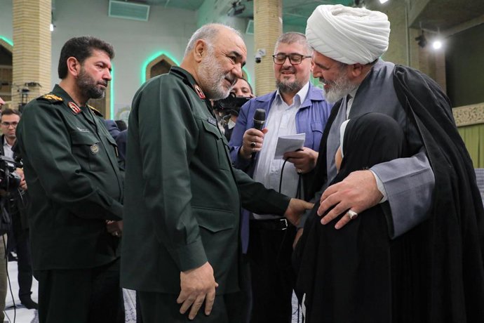 Archivo - El comandante de las Guardias Revolucionarias, Hosein Salami