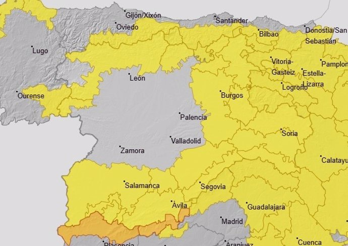 Avisos para este sábado, 8 de marzo, en Castilla y León