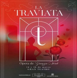 Cartel de la representación de 'La Traviata' en el Gran Teatro de Córdoba.