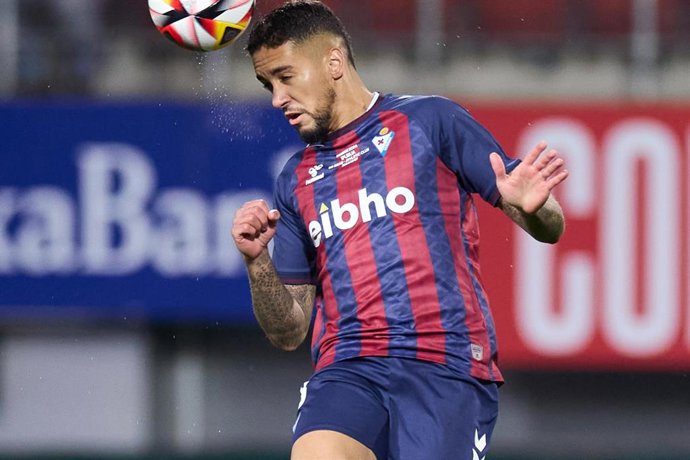 Matheus Pereira, en un partido con la SD Eibar.
