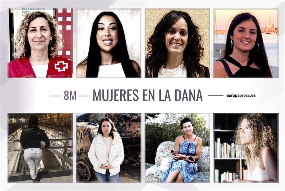 Mujeres afectadas por la dana de octubre de 2024 en Valencia