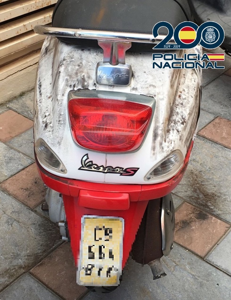 Una de las motos sustraídas.