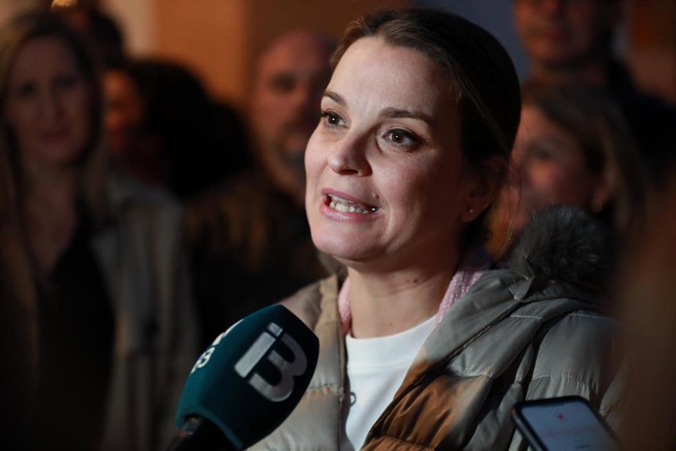 Archivo - La presidenta del Govern, Marga Prohens, en declaraciones a medios. Archivo.