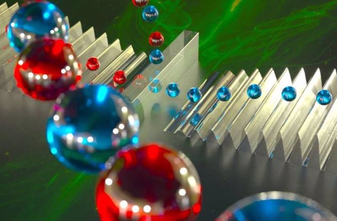 Archivo - Impresión artística de una plataforma para computación cuántica mecánica lineal (LMQC).