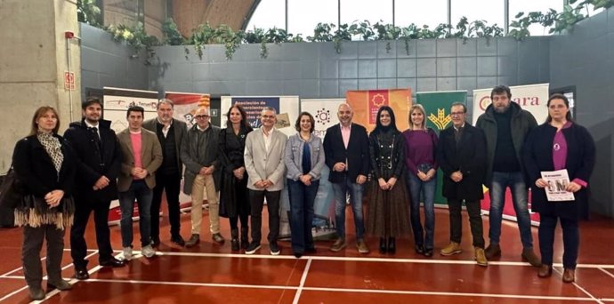 Herrarte en la inauguración este sábado en la Feria de Stocks de Teruel