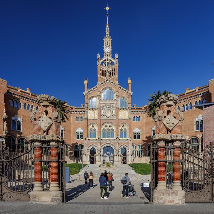 Archivo - Imagen de la façana de l'Hospital de Sant Pau de Barcelona