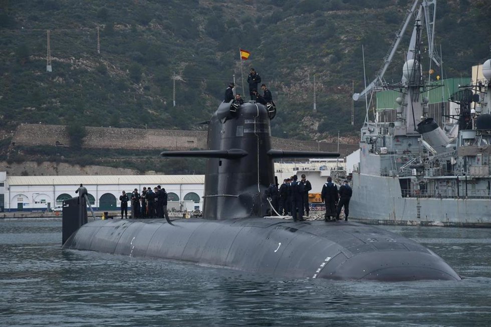 Salida al mar del submarino S-81 Isacc Peral