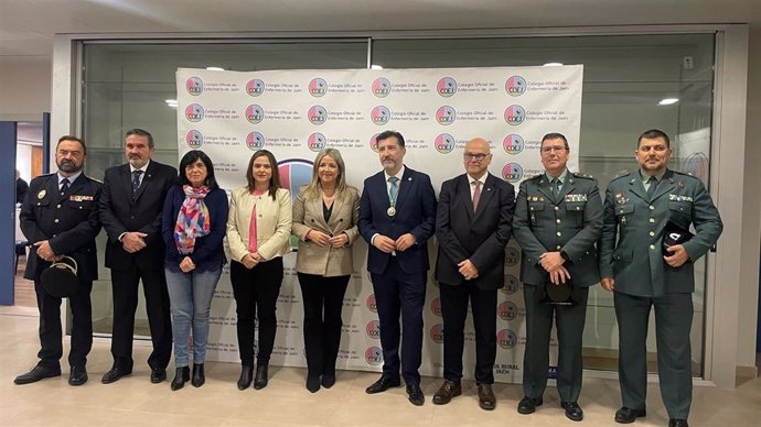 Acto de celebración del Colegio Oficial de Enfermería de Jaén con motivo del día de su patrón.
