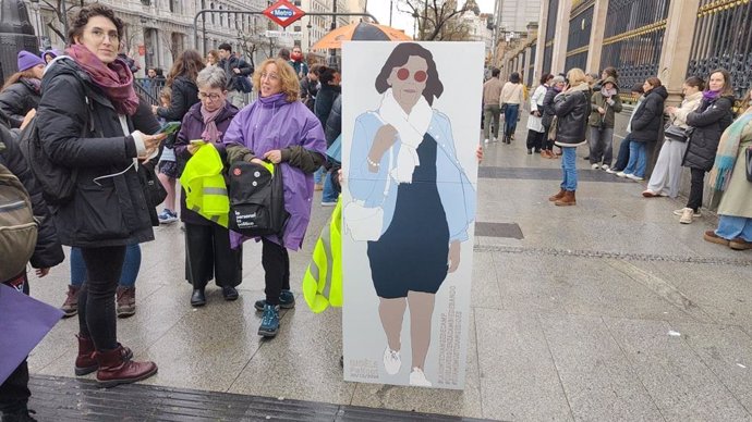 Manifestación del Movimiento Feminista de Madrid, la segunda convocatoria por el 8M en la capital