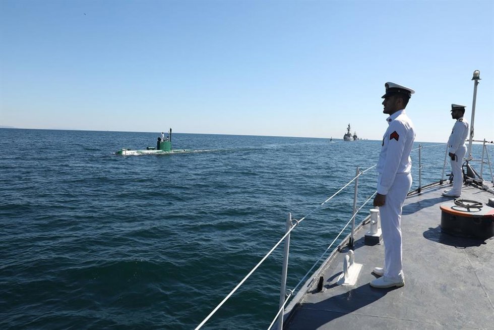 Archivo - Buques de la marina iraní realizan maniobras en el Golfo Pérsico