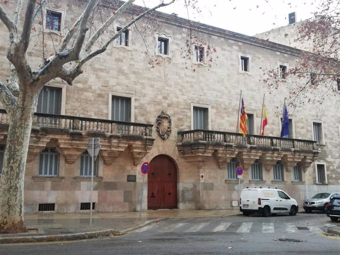 Archivo - El Palacio de Justicia, sede del Tribunal Superior de Justicia de Baleares (TSJIB) y la Audiencia Provincial, en la plaza Weyler de Palma. Recurso. Archivo.