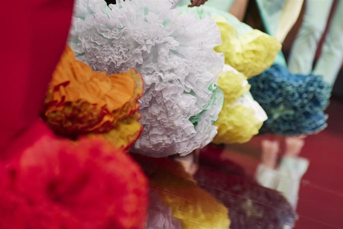 Archivo - Detalle de la XXVII Edición del Salón Internacional de la Moda Flamenca (Simof).