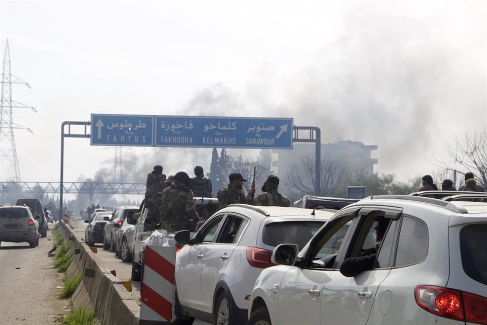 Imagen de archivo de operación militar en Latakia, Siria