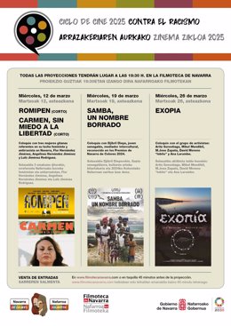 Cartel de la 6ª edición del ciclo ‘Cine contra el Racismo’