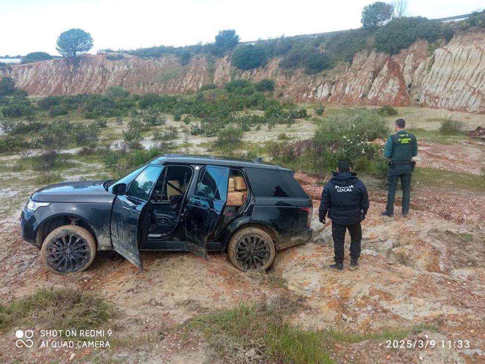 Vehículo con droga en su interior.