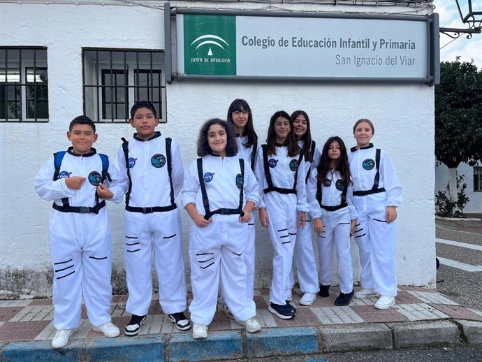 Imagen de los escolares que participarán en el viaje a la sede de la Agencia Espacial Europea en Alemania