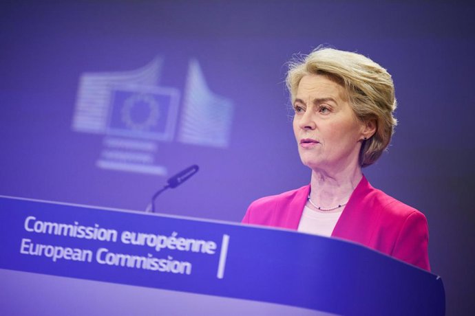 La presidenta de la Comisión Europea, Ursula von der Leyen