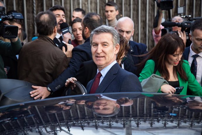 El president del PP, Alberto Núñez Feijóo