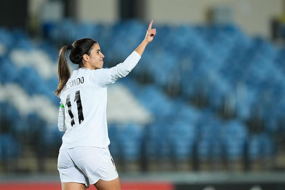 Archivo - Alba Redondo celebra un gol con el Real Madrid en la Liga F 24-25