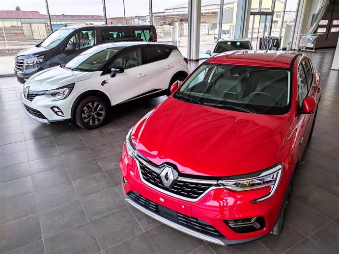 Vehículos a la venta en un concesionario