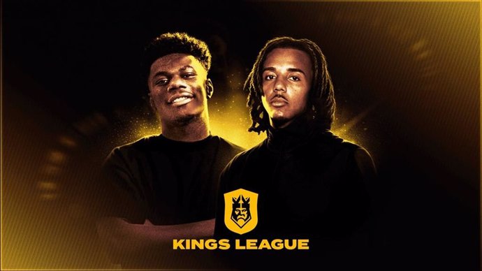 Aurélien Tchouaméni y Jules Koundé, presidentes de un equipo en la Kings League Francia.