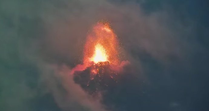 Erupção do Volcán de Fuego na Guatemala
