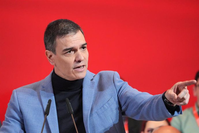 El secretario general del PSOE y presidente del Gobierno, Pedro Sánchez