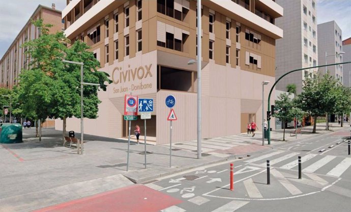 El antiguo edificio de Telefónica en la avenida de Bayona se transformará en un edificio residencial con Civivox
