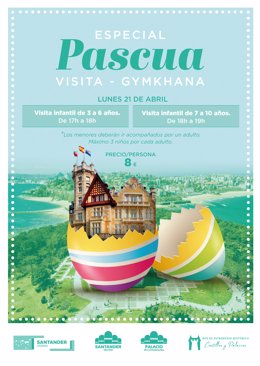 Cartel de las actividades en el Palacio de la Magdalena por Semana Santa