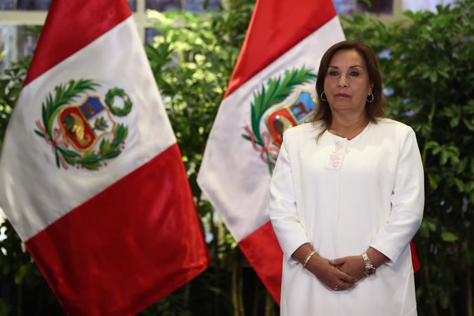 Archivo - 12 de setembro de 2023, Lima, Lima, PERU: LIMA 12 DE SEPTIEMBRE DEL 2023..CEREMONIA POR EL DIA DE LOS DEFENSORES DEMOCRACIA EN PALACIO DE GOBIERNO. ESTE EVENTO FUE PRESIDIDA POR LA PRESIDENTA DEL PERU , DINA BOLUARTE Y AUTORIDADES IMPORTANTES