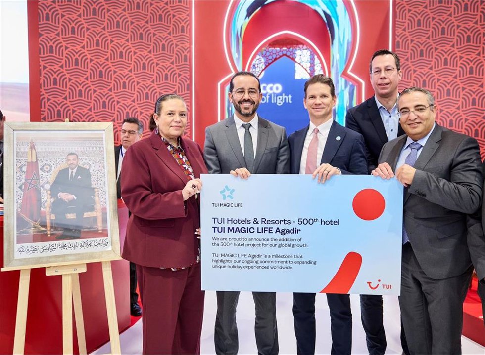 TUI Group abrirá su hotel número 500 en Marruecos en 2027 y prevé ampliar su cartera a 600 activos a medio plazo.