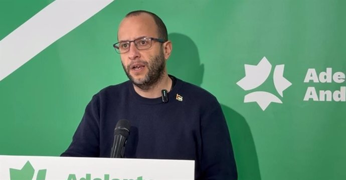 El responsable de Organización de Adelante Andalucía, Néstor Salvador, en una imagen de archivo. 