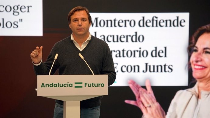 El secretario general del PP-A, Antonio Repullo, este lunes