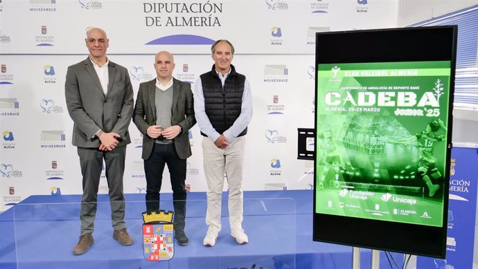 Presentación del Campeonato de Andalucía de Deporte Base Cadeba Junior'25 que se celebrará en Almería.
