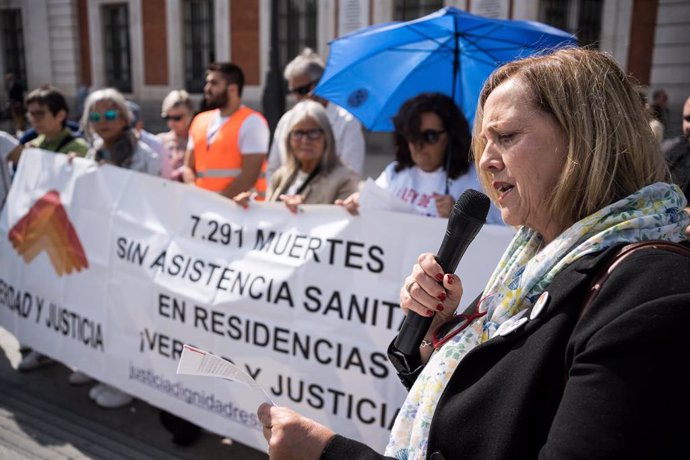 Archivo - Imagen de recurso de una concentración de la plataforma 7.291 Verdad y Justicia para las víctimas