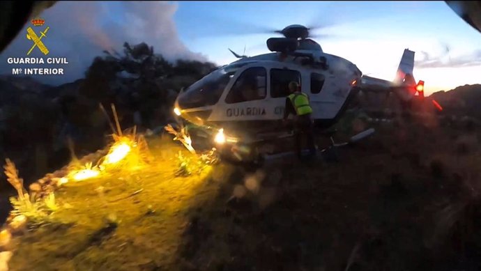 Un helicóptero de la Guardia Civil.