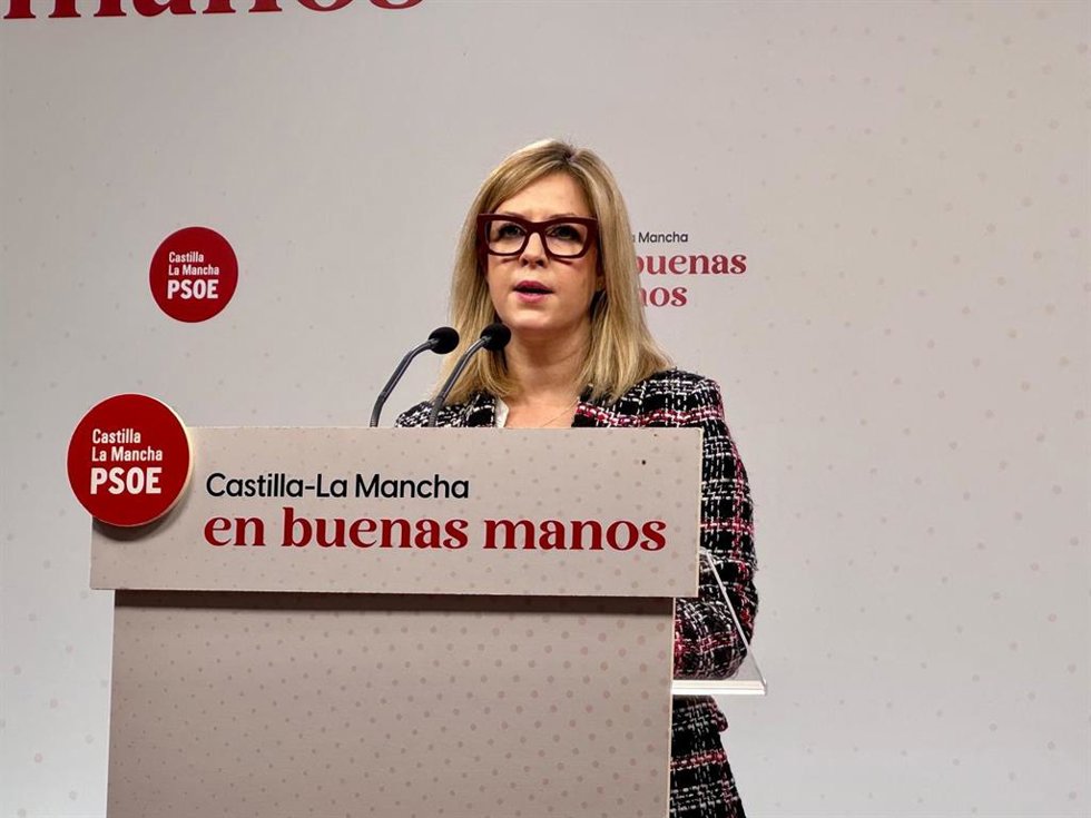 Archivo - La portavoz del Grupo Socialista en las Cortes de Castilla-La Mancha, Ana Isabel Abengózar.