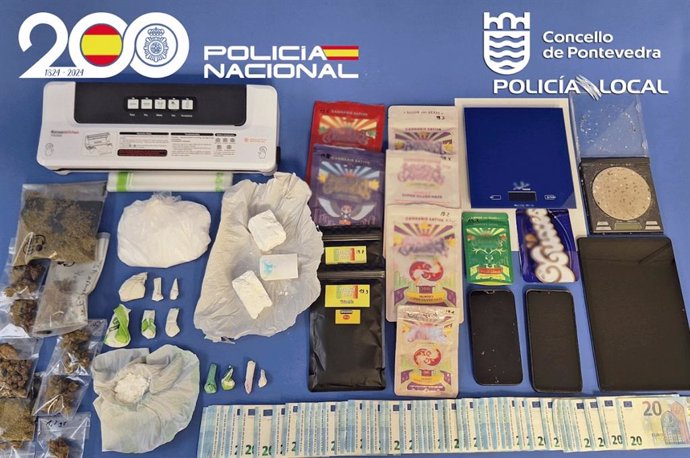 Detenido el encargado de suministrar drogas a varios proveedores de la zona centro de Pontevedra